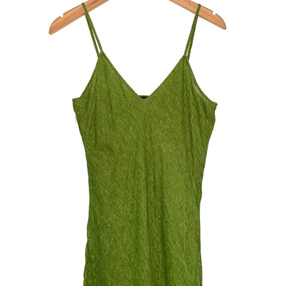 NWT Mes Desmoiselles Nuval Green Cotton Maxi Dress Size 38/US 6 - Picture 7 of 16